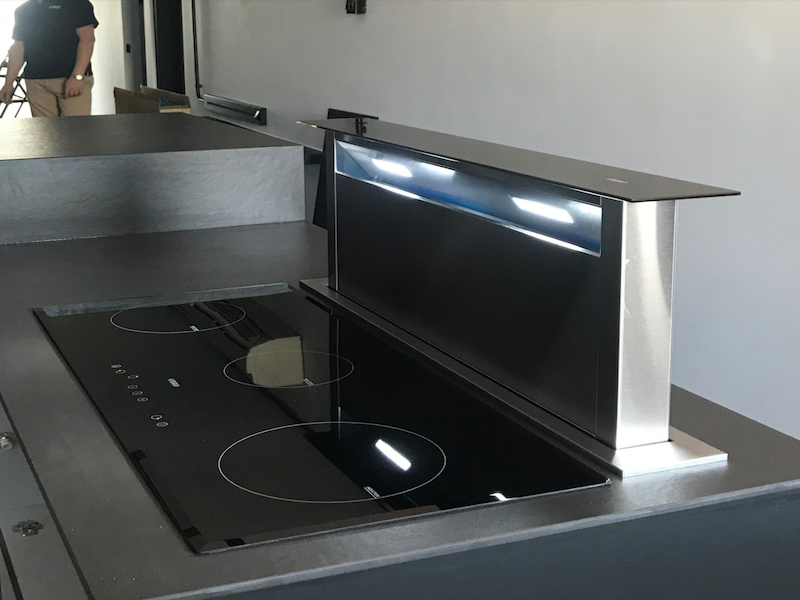 beautiful-obro Downdraft Cooker Hood and Induction Hob