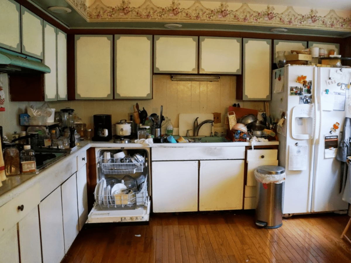 messy kitchen