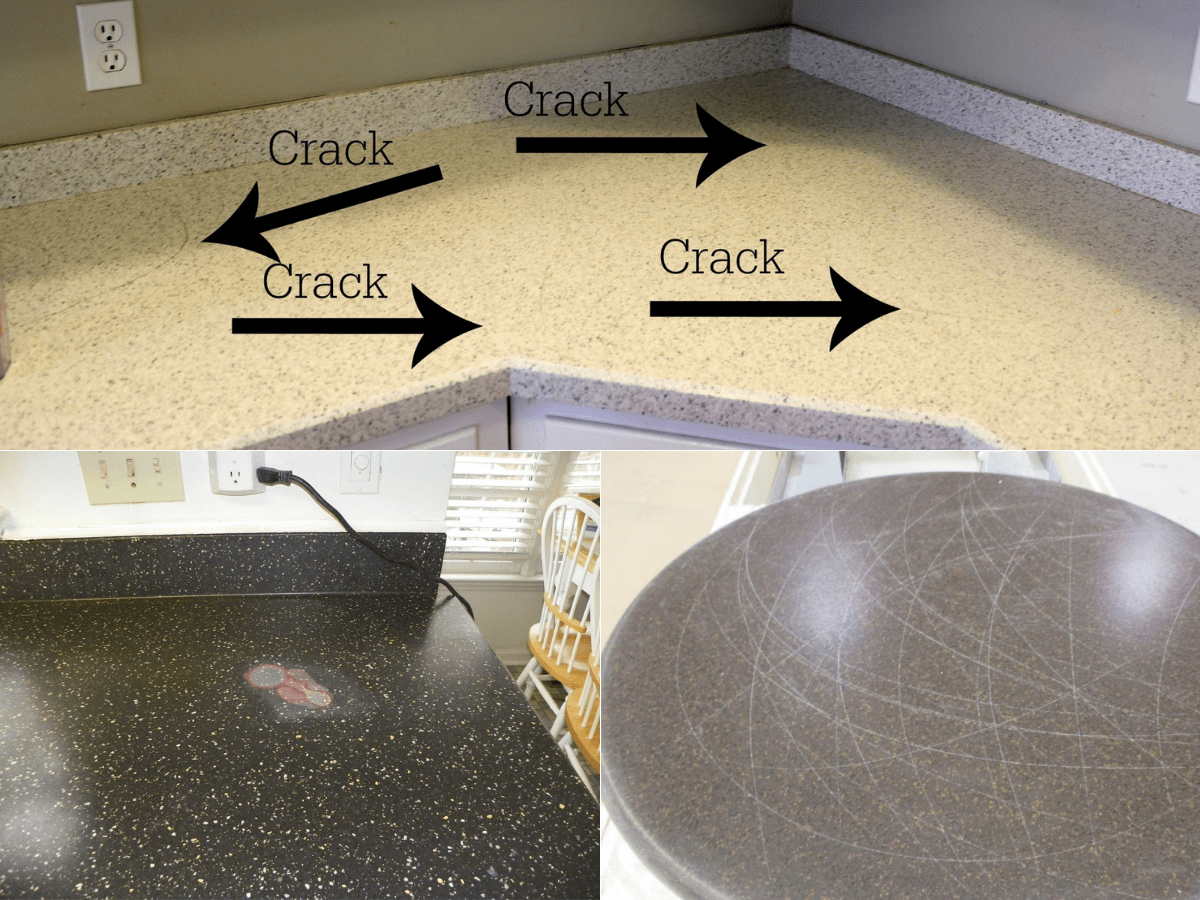 kitchen countertop damages