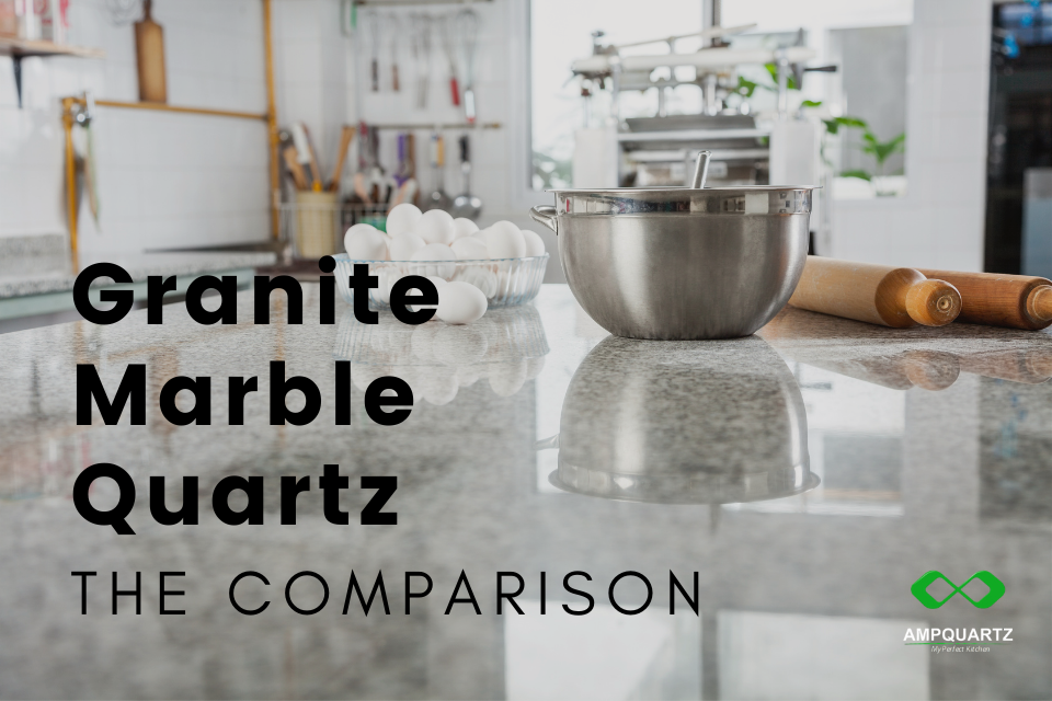 granite,marble,Quartz, Comparison: Granite vs Marble vs Quartz