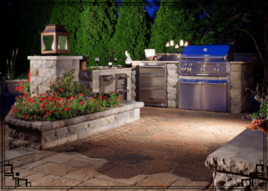 outdoor kitchen
