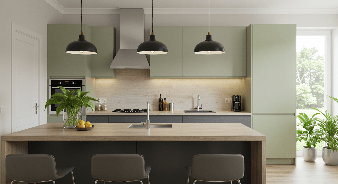 Kitchen Cabinet Johor Bahru Kitchen Design Idea, Home Kitchen Design, Kitchen Decorations, Kitchen Aesthetics, Kitchen Outlook