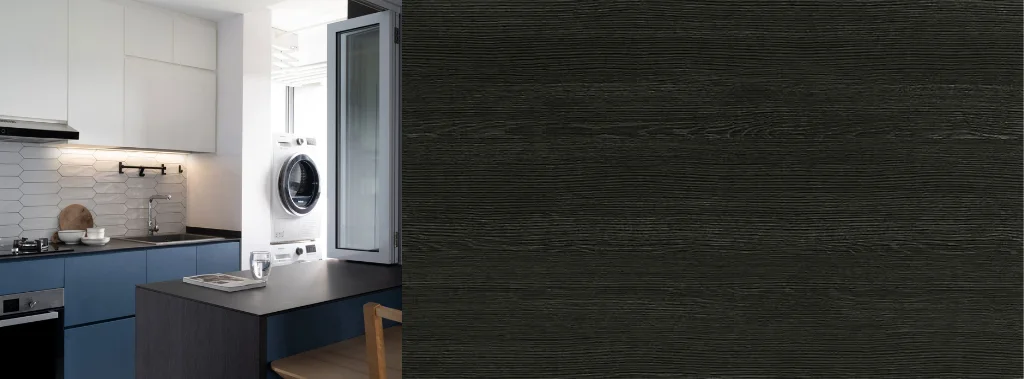 Kitchen Cabinet Johor Bahru 80.80 Bussero Ash – Bark Finish