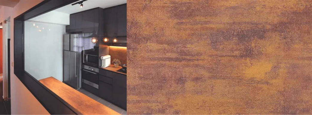 Kitchen Cabinet Johor Bahru Chiasso Rust - Mika Finish