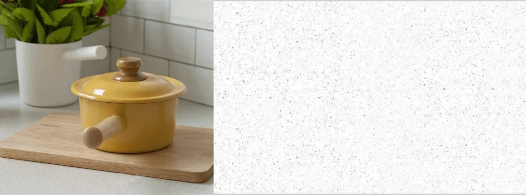 Kitchen Cabinet Johor Bahru Crystal Quartz - Mika Finish