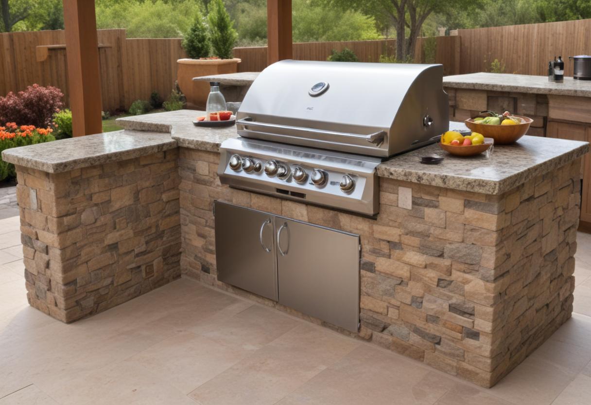 granite countertop, outdoor kitchen countertop, countertops for home outdoor kitchens