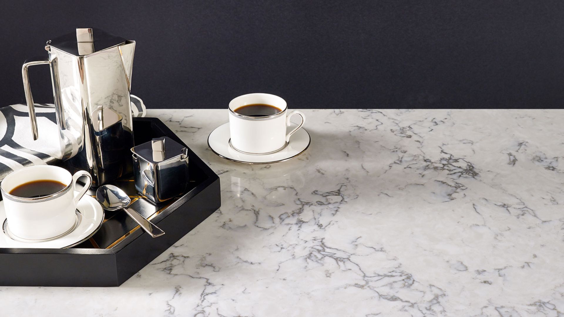 Kitchen Cabinet Johor Bahru White Quartz Countertops