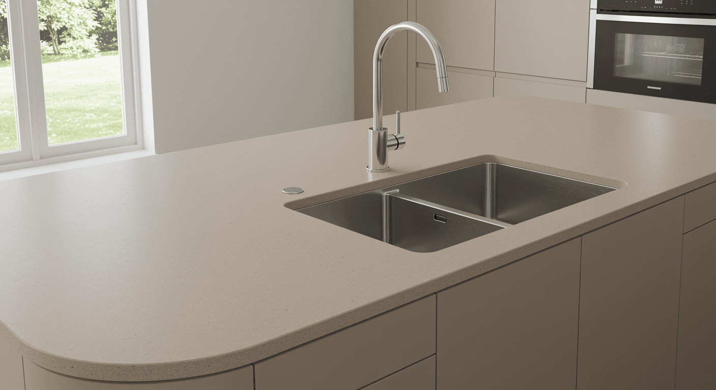 Kitchen Cabinet Johor Bahru Solid Surface Countertops, Kitchen Countertops, Choosing Kitchen Countertops, Home Kitchen Countertops, Countertop Materials, Countertop Durability, Countertop Material Options, Good Kitchen Countertops