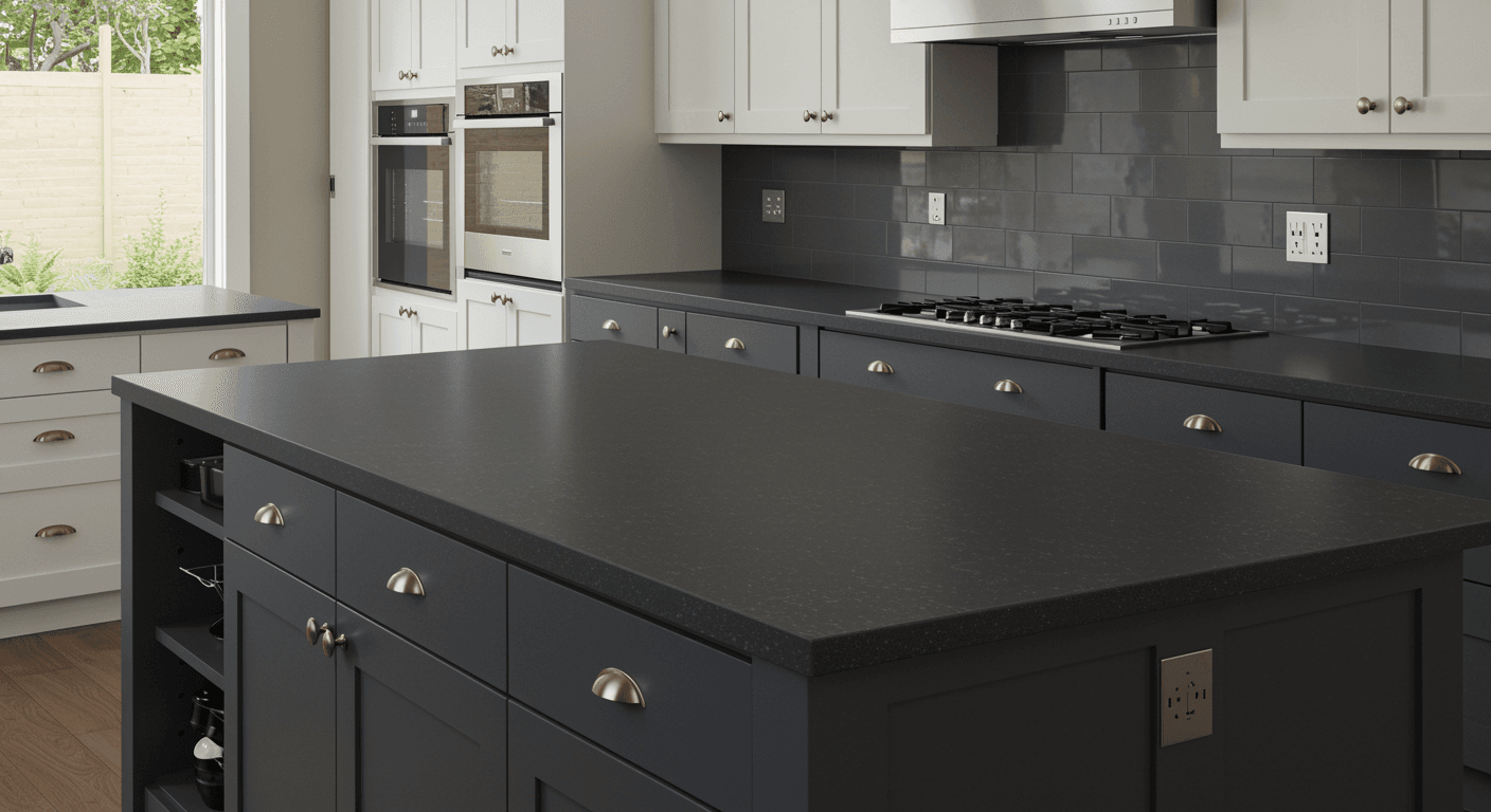 Kitchen Cabinet Johor Bahru Solid Surface Countertops, Kitchen Countertops, Choosing Kitchen Countertops, Home Kitchen Countertops, Countertop Materials, Countertop Durability, Countertop Material Options, Good Kitchen Countertops