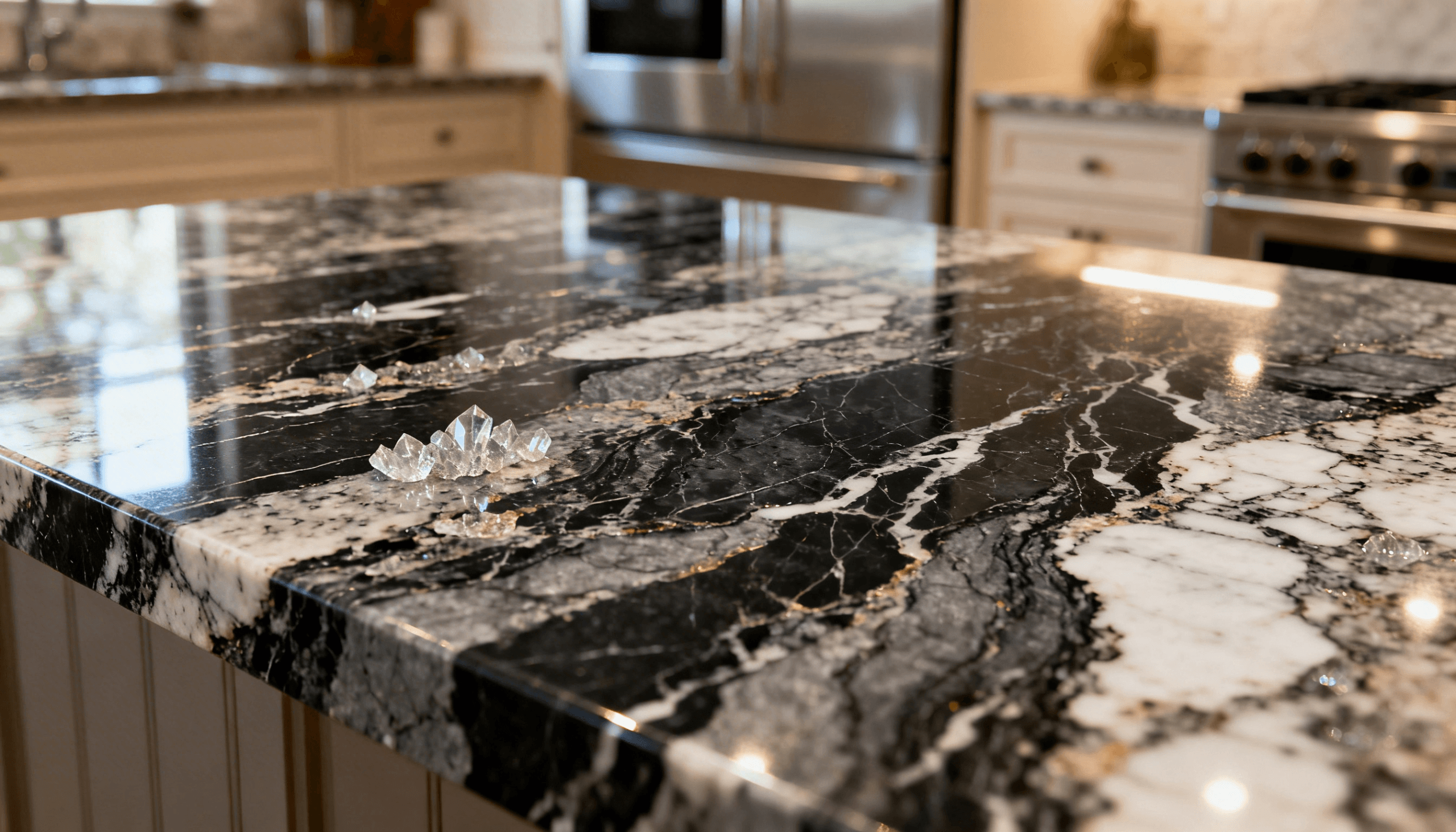 Granite, Granite Countertop, Granite Material For Countertops, Kitchen Countertop Choice, Home Kitchen Countertop Materials, Home Kitchen Countertop Choice, Natural Stone Countertops, Benefits Of Granite Countertops