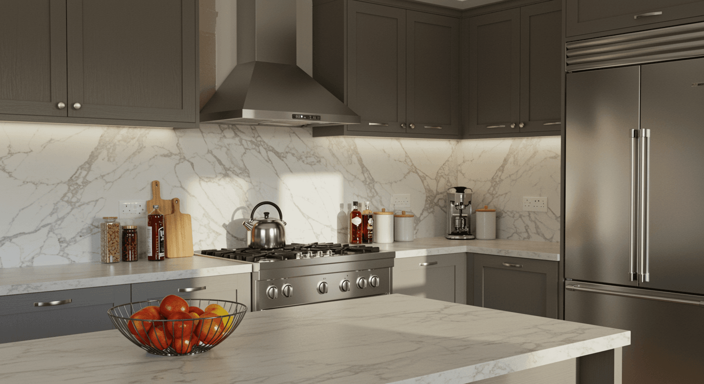 Kitchen Cabinet Johor Bahru Quartz Countertops, Home Kitchen Countertops, Home Kitchen Countertop Choice, Choosing Good Kitchen Countertops, Materials For Kitchen Countertops, Material Choice For Countertops, Best Kitchen Countertop Materials