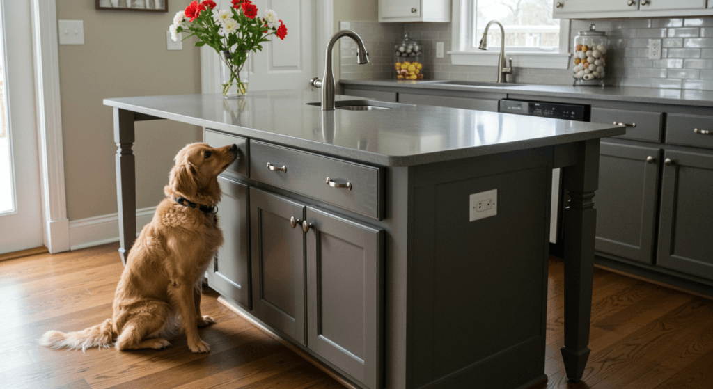 Countertops For Pet Owners , kitchen countertop choice, pet friendly countertops, home kitchen countertops, pet safe countertops, countertops for homes with pets