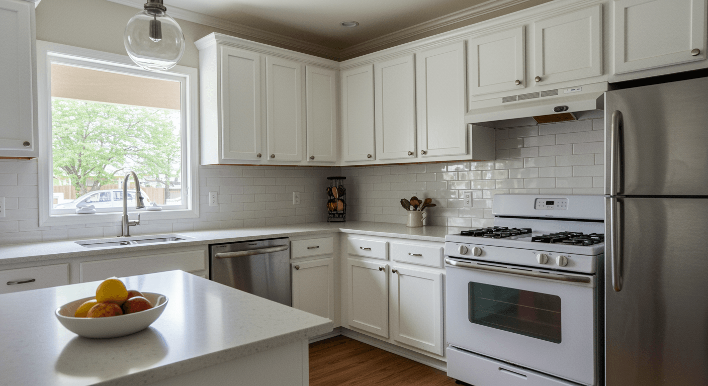 Budget Friendly Kitchen, Kitchen Cabinets, Kitchen Countertops, Kitchen Decor, Home Kitchen Tips, Choosing Home Kitchen Cabinets, A Good Kitchen Design, Choosing Kitchen Cabinet Tips, Good Kitchen Cabinet Options, Good Kitchen Countertop Choices, Planning An Aesthetic Kitchen