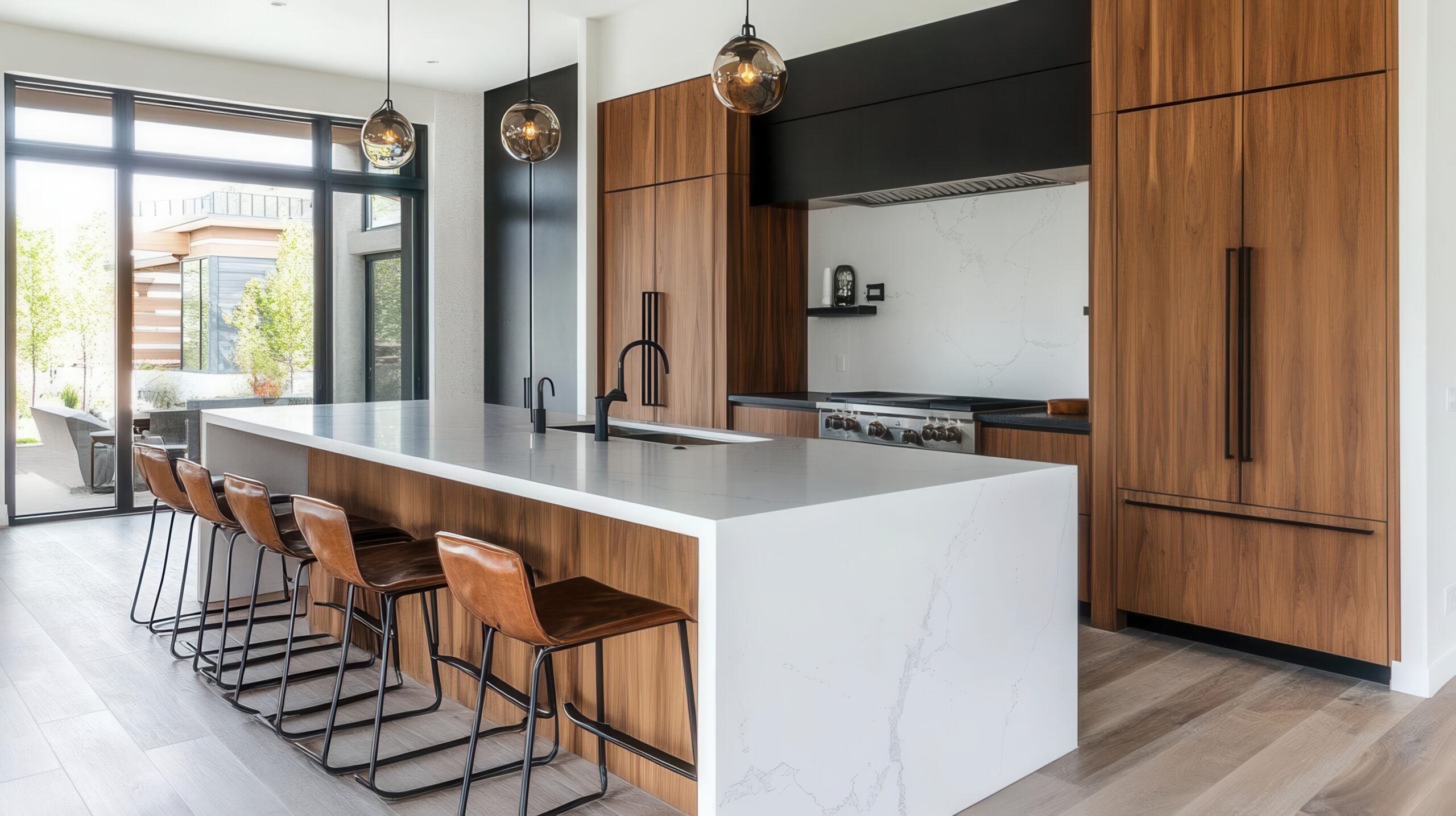 plywood cabinets, quartz countertop, kitchens, home