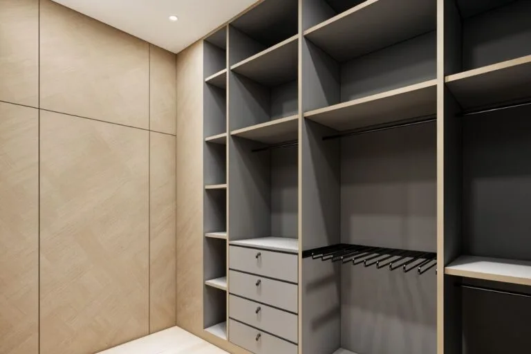 Full height custom wardrobe and storage system
