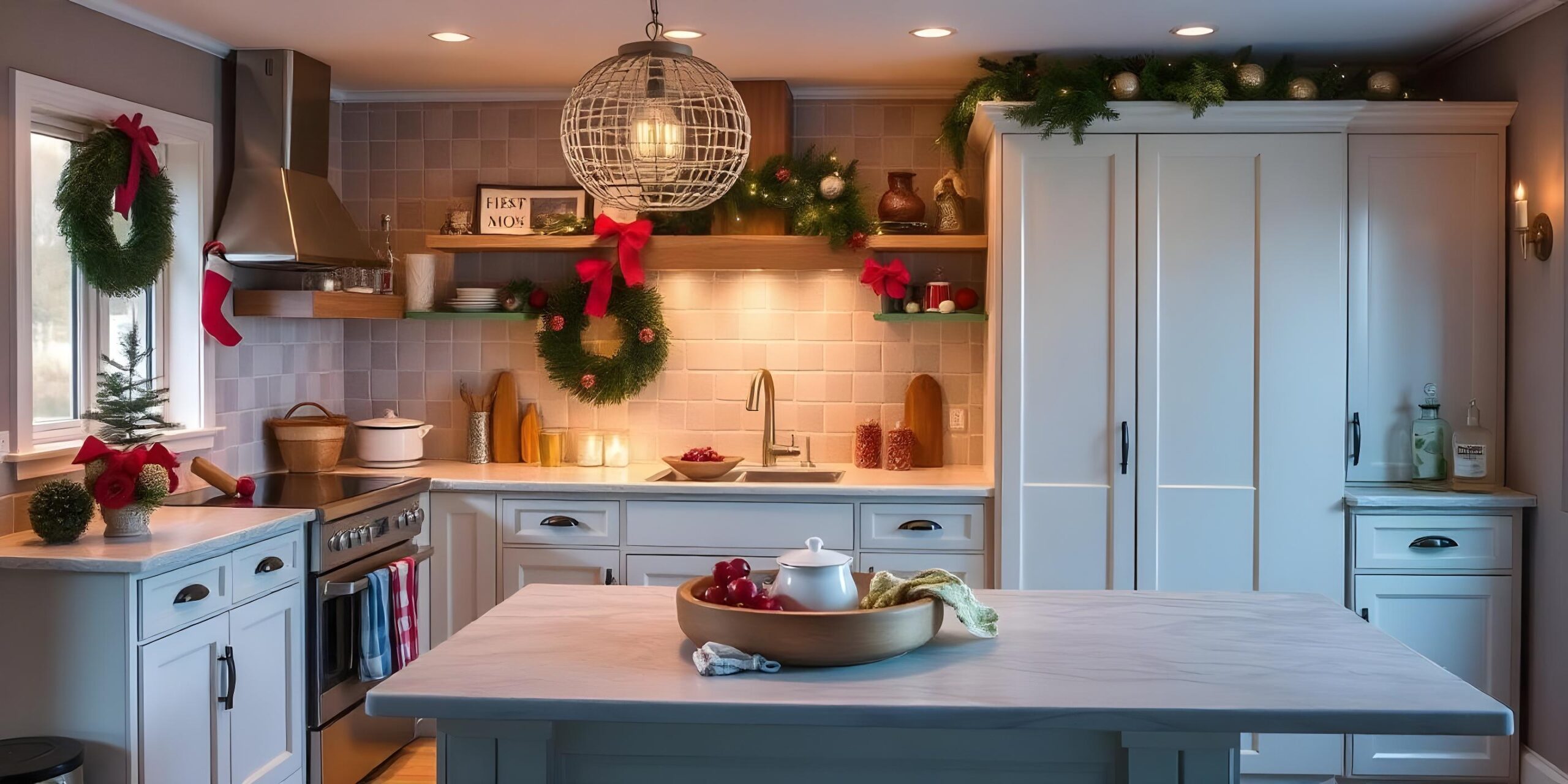 Kitchen Cabinet Johor Bahru Kitchen Christmas Decorating Ideas, Christmas Kitchen Decor, Ways To Decorate For A Festival