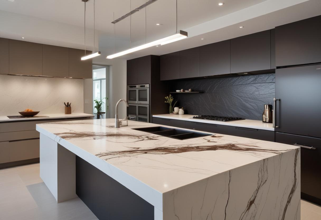 Kitchen Cabinet Johor Bahru Kitchen Countertop Material, Kitchen Countertop Choices For Home, Countertops For Home Use, Home Kitchen Countertops, Choosing Kitchen Countertops, Options For Kitchen Counters, Good Kitchen Countertop Choices, Quality Kitchen Countertops