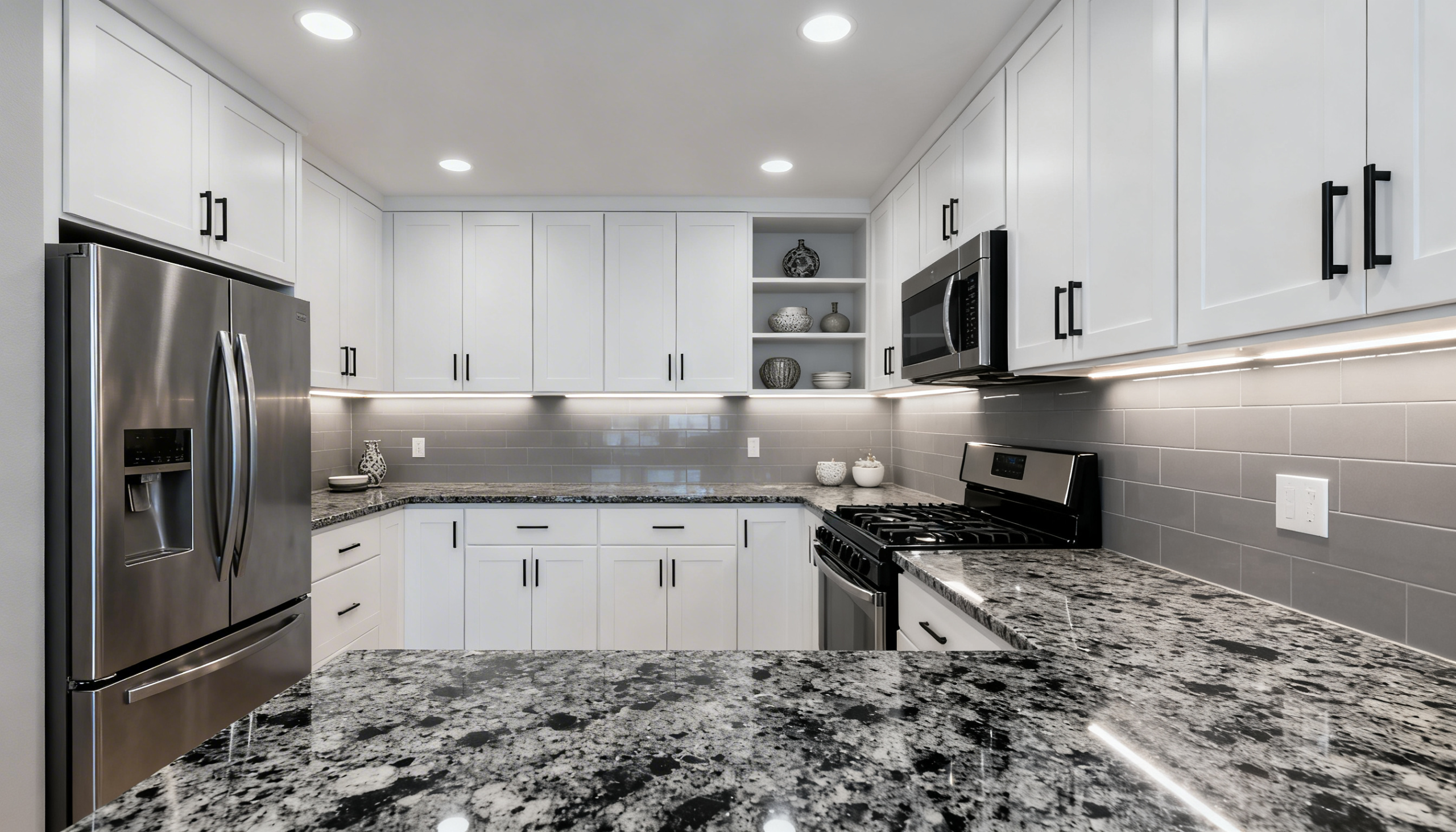 A Granite Countertop, Kitchen Countertops, Home Kitchen Countertops, Choosing Kitchen Countertops, Kitchen Countertop Choice, Materials For Kitchen Countertops, Good Kitchen Countertops, Planning Kitchen Space, A Good Choice For Kitchen Countertops