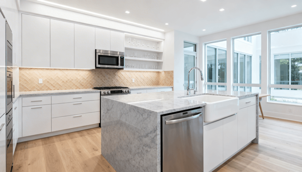 Kitchen Minimalist Trends, minimalist kitchen design, kitchen cabinets, kitchen countertops, kitchen tips, kitchen design tips, home kitchen design tips, home kitchen trends to implement, home kitchen trend choices, choosing kitchen design trends