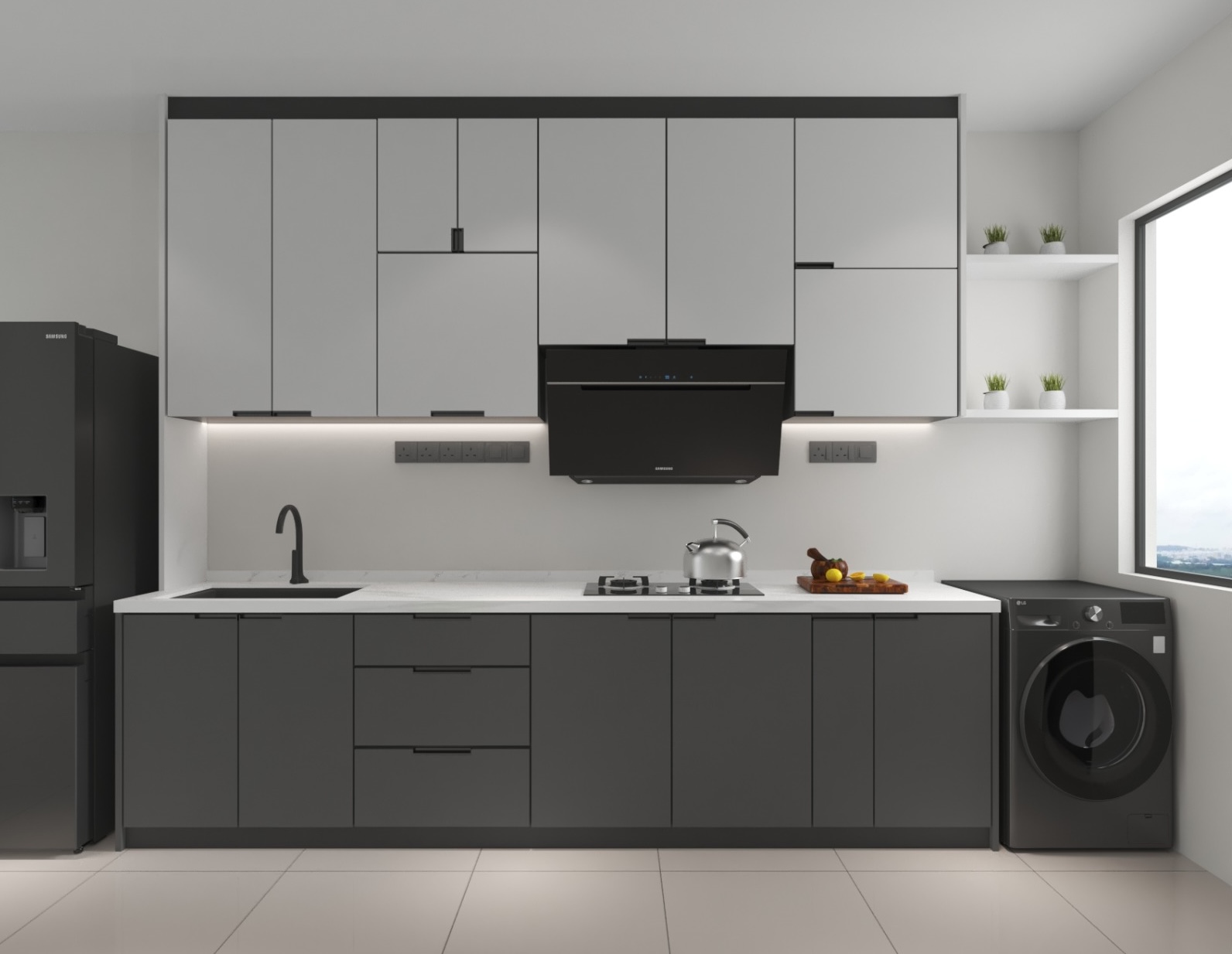 Kitchen Cabinet Johor Bahru Easy Clean Kitchens, Kitchen Cabinet, Cabinet Doors, Ampquartz Cabinets, Ampquartz Doors, Easy Clean Kitchen Doors, Low Maintenance Kitchen, Ampquartz Cleaning, Kitchen Maintenance Tips Johor