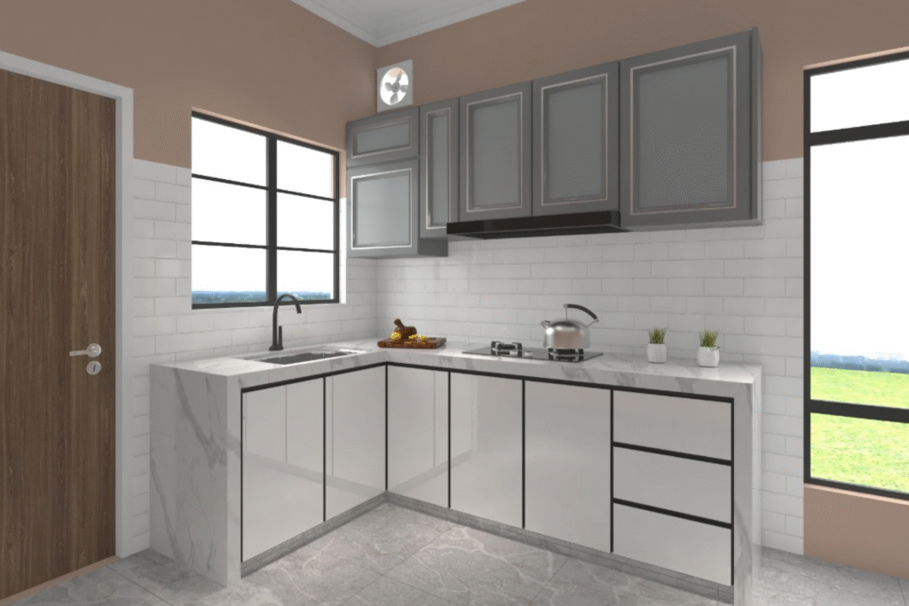 Create An Airy Kitchen, kitchen design, kitchen space, kitchen space management, home kitchen planning