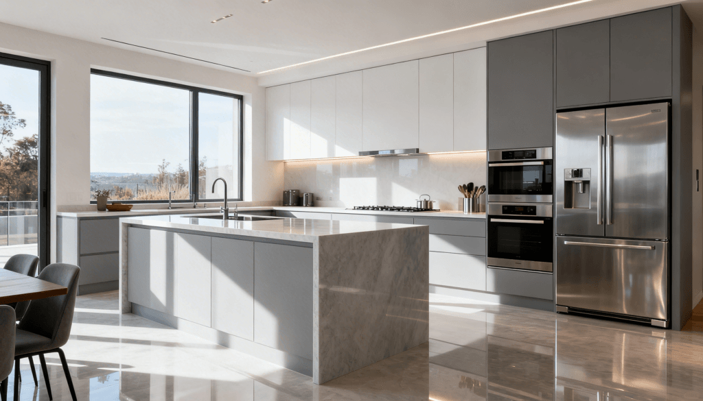 The Open Concept Kitchen, open kitchen style, home kitchen planning, home kitchen design, home kitchen planning, kitchen space, kitchen space planning, home kitchen space optimisation, a good open layout kitchen, open plan kitchen benefits, open plan kitchen tips