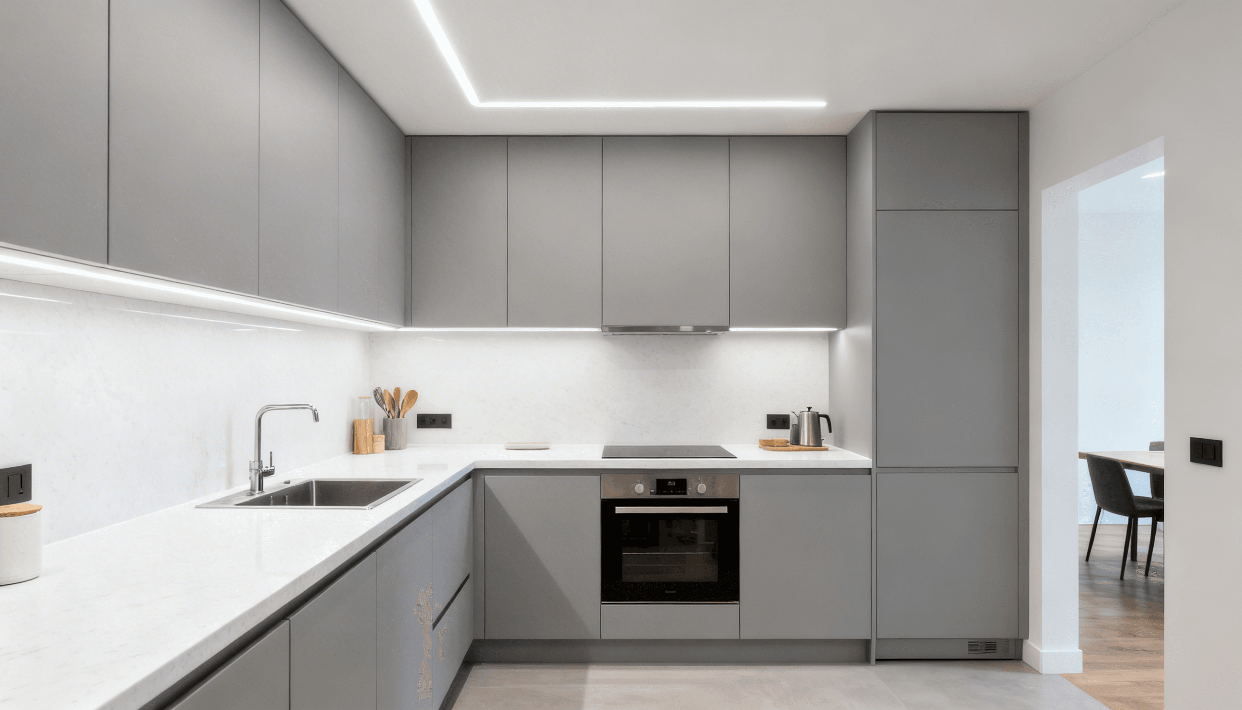 Spaciously Small Kitchen, Small Kitchen Tips, Kitchen Space Tips, Tips For Small Kitchen, Home Kitchen Tips, Small Sized Kitchens