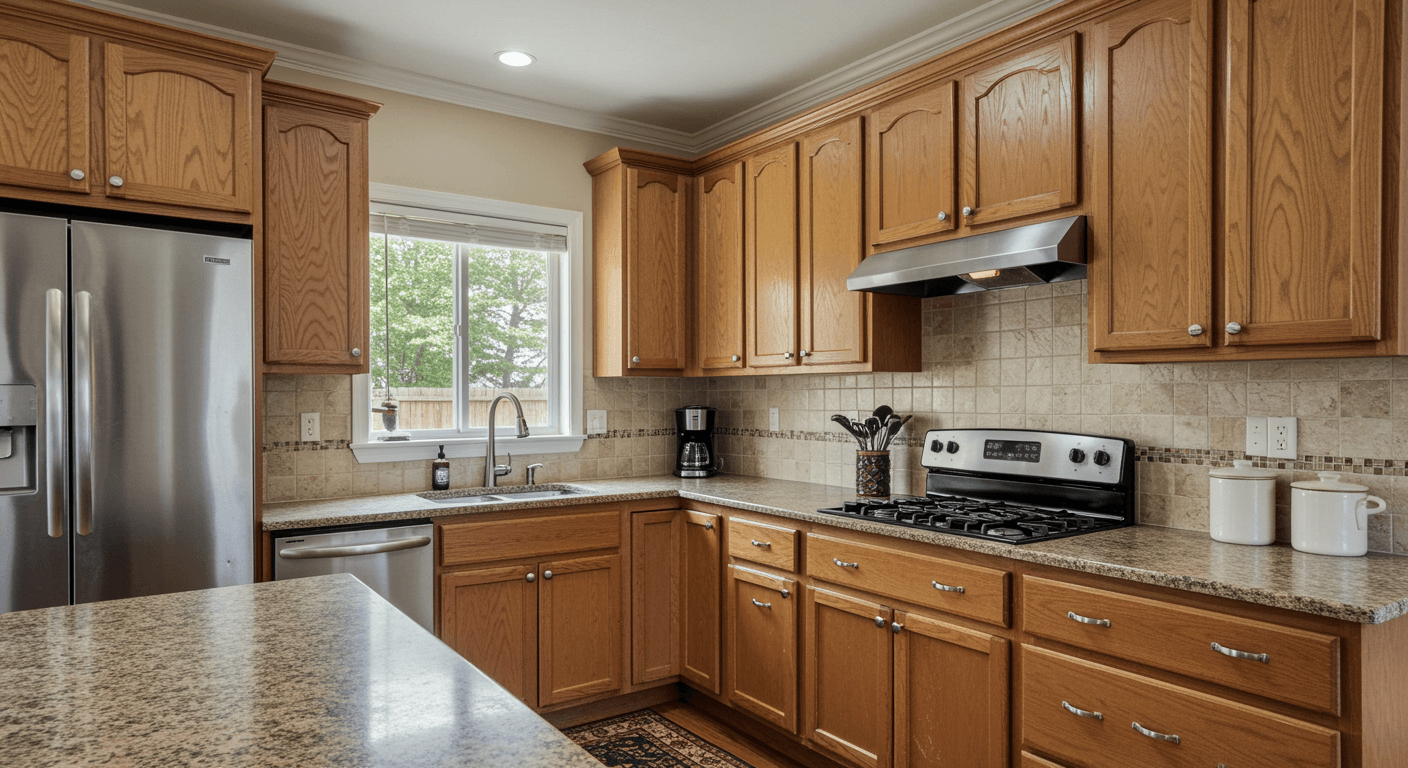 Uncluttered Kitchen Countertop, Kitchen Countertops, Home Kitchen Countertops, Kitchen Countertop Neatness, Clean Kitchen Countertops, Neat Kitchen Spaces, Planning A Good Kitchen, A Smart Kitchen Layout, Tips For Uncluttered Kitchens