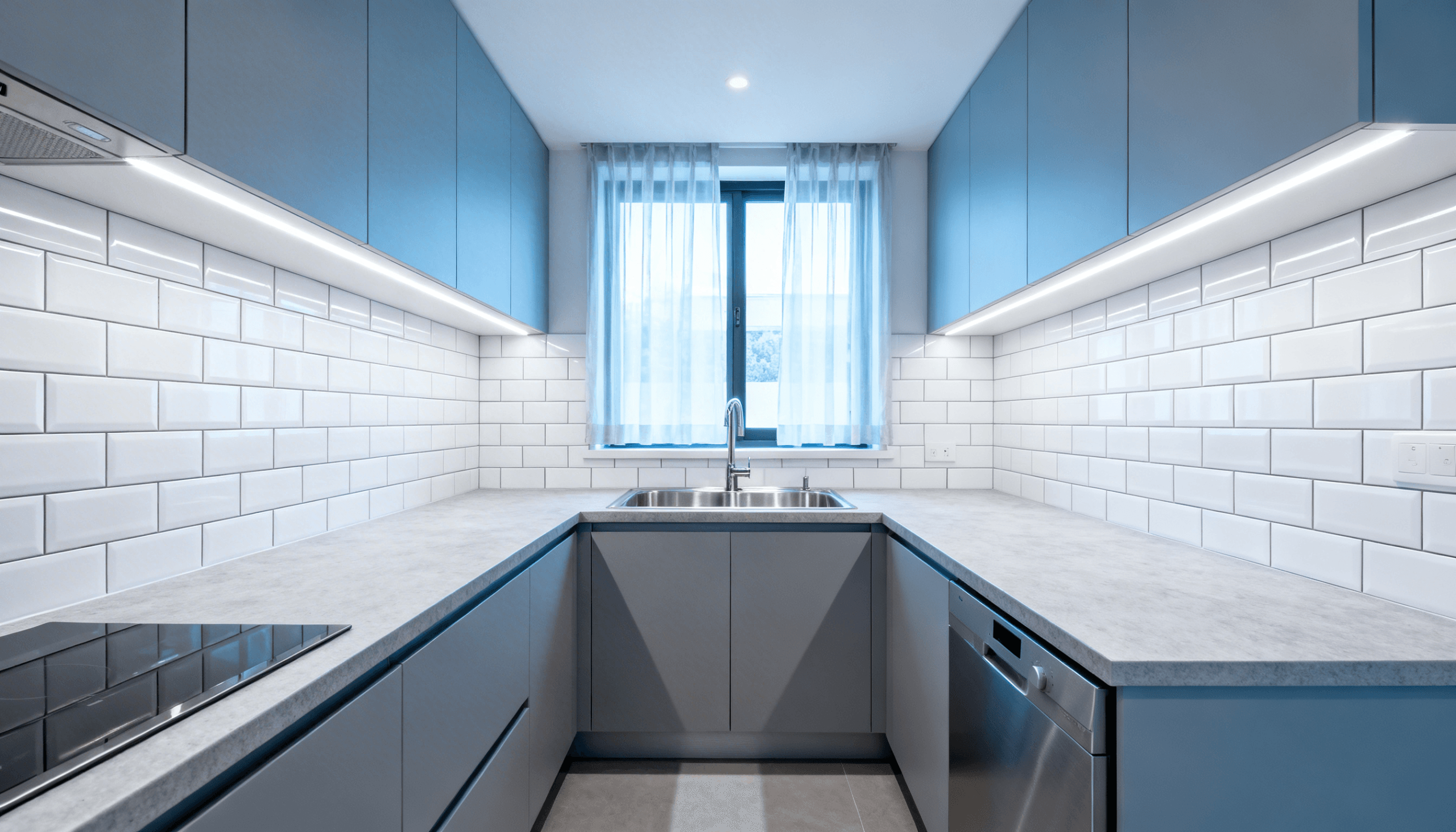 Uncluttered Kitchen Countertop, kitchen countertops, home kitchen countertops, kitchen countertop neatness, clean kitchen countertops, neat kitchen spaces, planning a good kitchen, a smart kitchen layout, tips for uncluttered kitchens