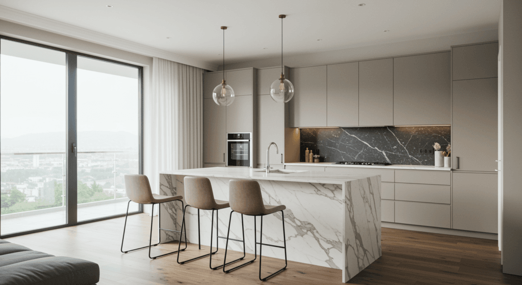 Big Kitchens Better Flow, kitchen size, kitchen space, home kitchen space, big kitchen, big kitchen tips, tips for spacious kitchens, kitchen space planning, home kitchen spaced tips