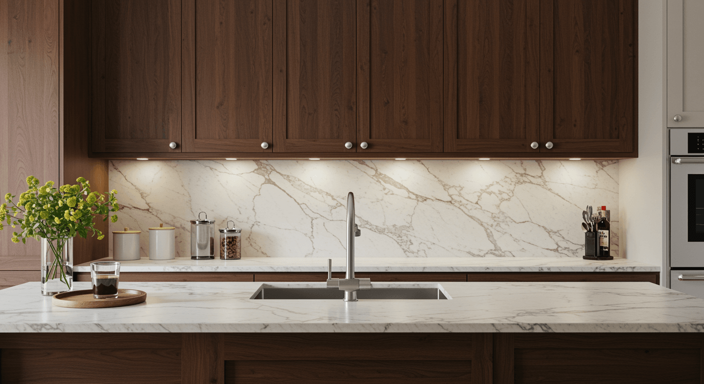 Kitchen Cabinet Johor Bahru Kompacplus Vs Quartz, Kitchen Countertops, Kitchen Furniture, Kitchen Material Choices, Choosing Good Materials, Quartz Materials, Kitchen Design Options, Choosing The Right Material