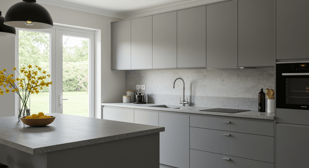 KompacPlus vs Quartz, kitchen countertops, kitchen furniture, kitchen material choices, choosing good materials, quartz materials, kitchen design options, choosing the right material