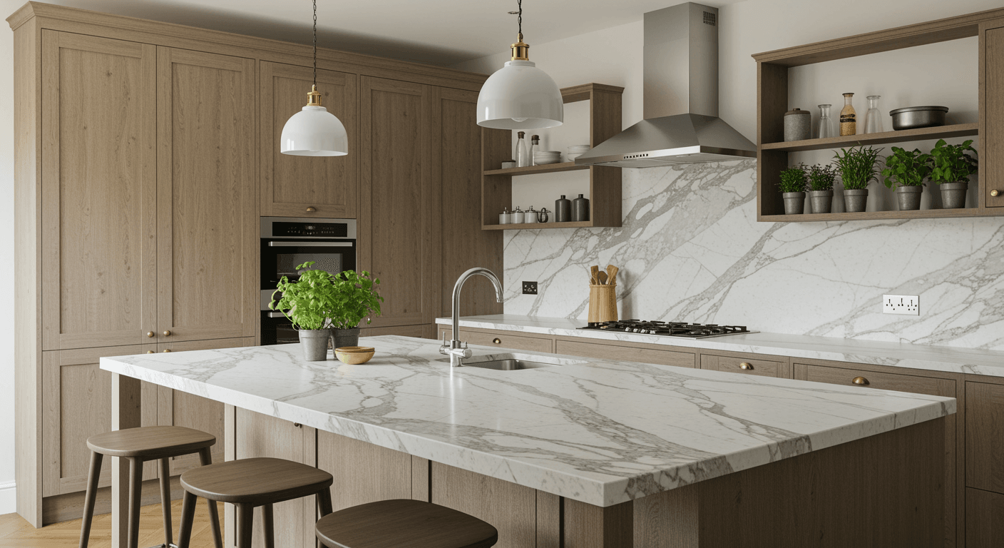 Kitchen Cabinet Johor Bahru Countertop Long Game, Kitchen Countertops, Home Kitchen Countertops, Kitchen Countertop Planning, Choosing A Kitchen Countertops, Countertop Kitchen Materials, Choosing Countertop Materials