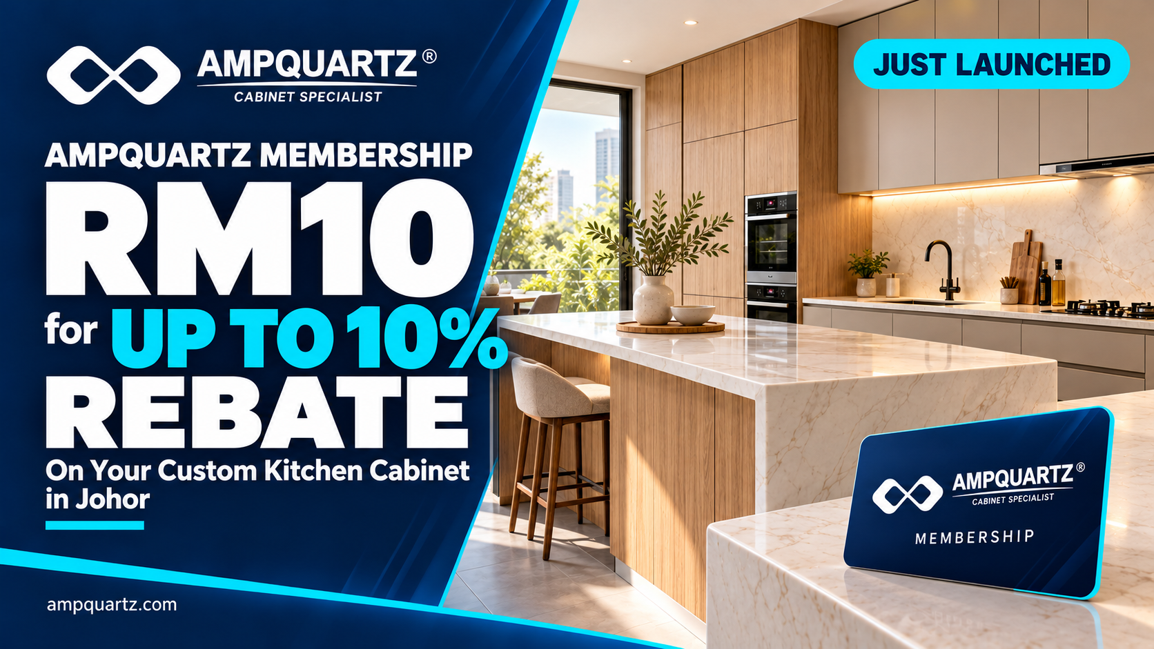 Kitchen Cabinet Johor Bahru Ampquartz Membership_ Rm10 Up To 10_ Rebate