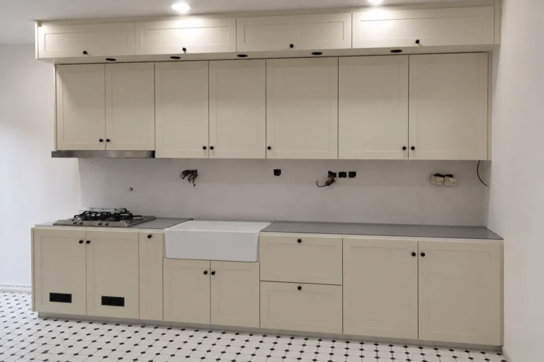 Minimal Cream Shaker Kitchen Renovation