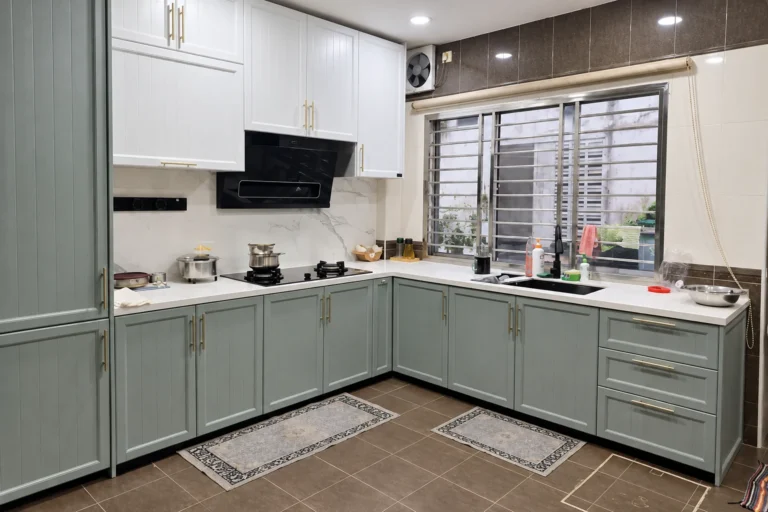 Modern Sage Green Kitchen Interior