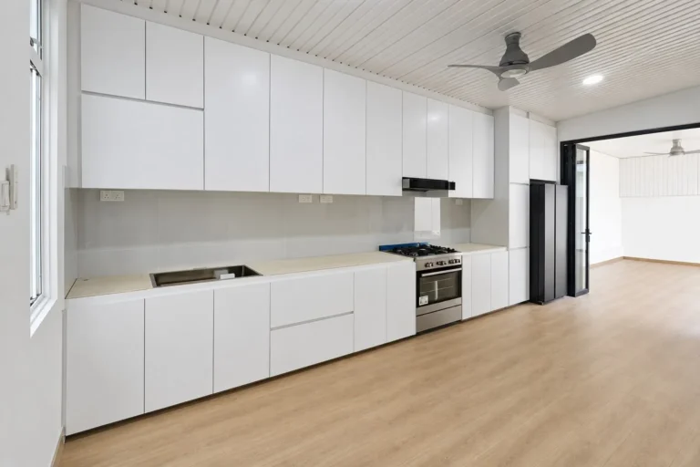 Solid Plywood Kitchen Cabinet Installation